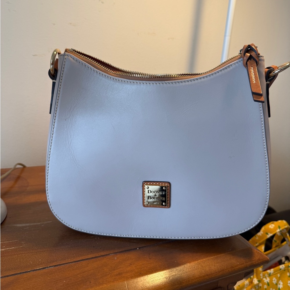 Dooney & Bourke Leather small Hobo Shoulder Bag.  Bone color